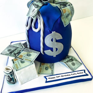 Money Bag themed birthday