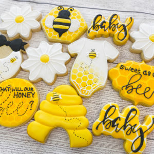 Bee baby cookies