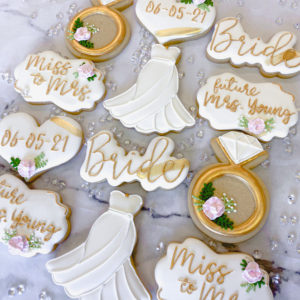 Future Mrs. Bride cookies