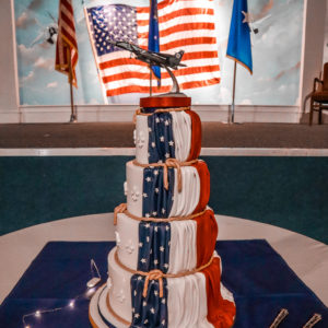 F-16 75th Anniversary cake at Robins AFB.