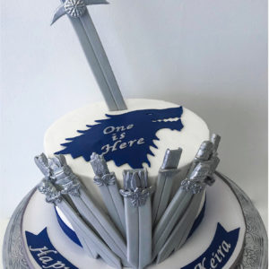 Game of Thrones inspired first birthday cake