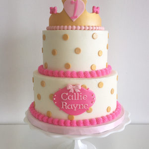 Simple buttercream princess cake