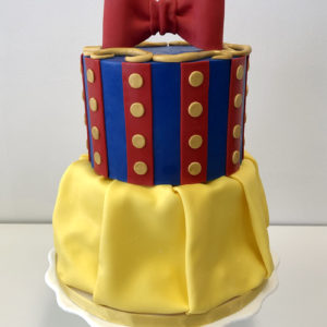 Snow White inspired dress birthday cake