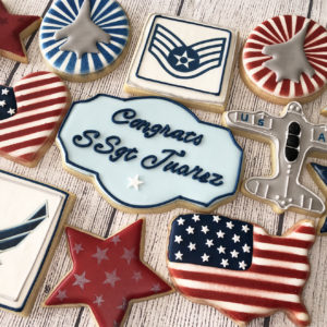 Air Force cookies for a promotion