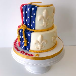 A congratulations cake for a new Eagle Scout